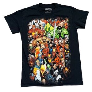 Marvel Character T Shirt Black
